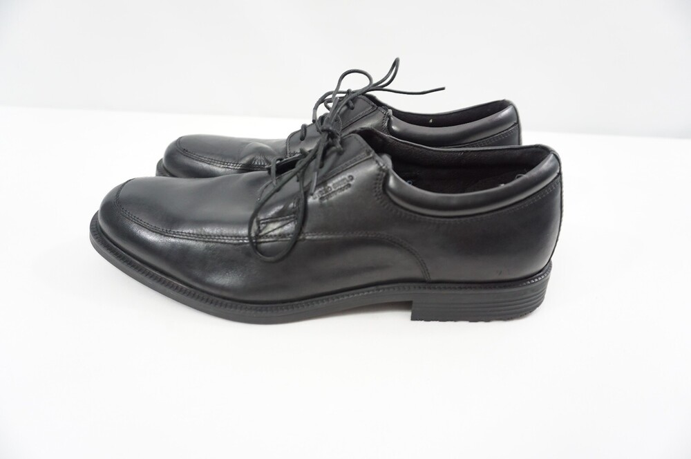 Rockport Walkability Waterproof Dress Shoes 11 Men Black Leather Adiprene V73841